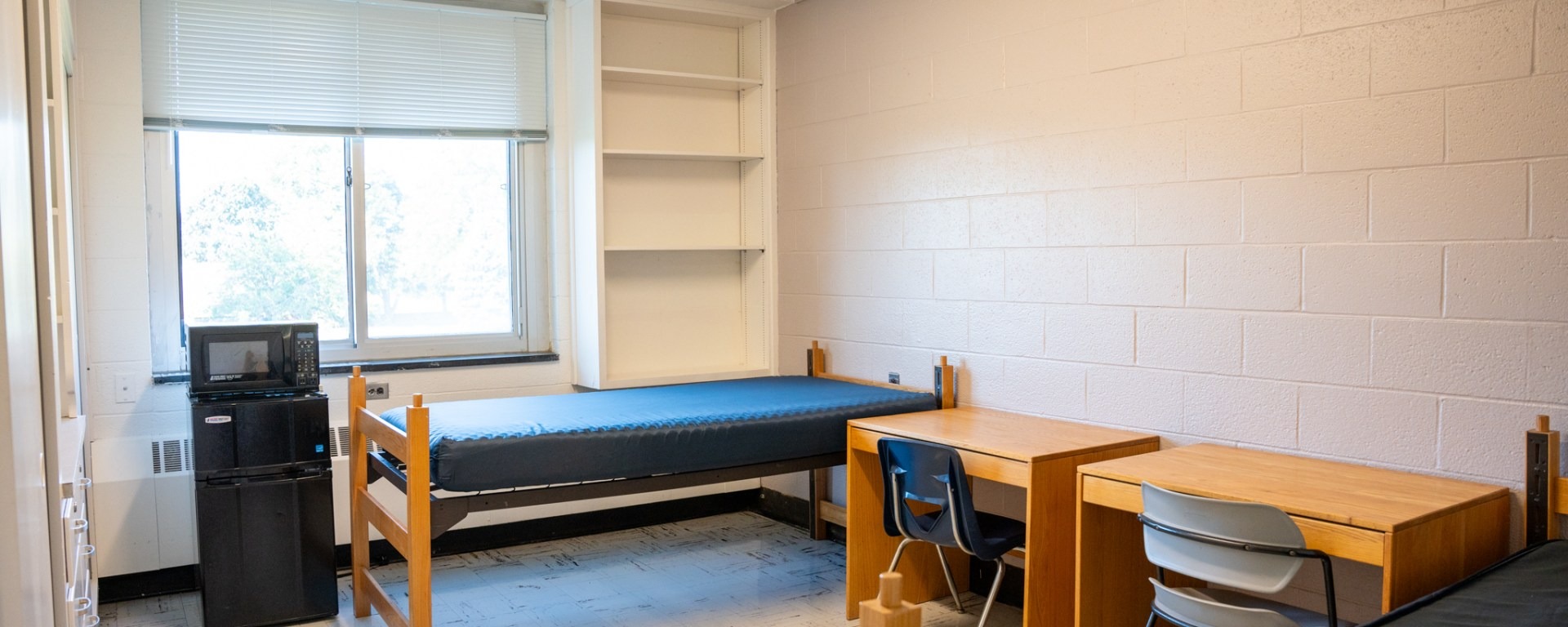 A dorm room